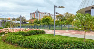 Профессиональное озеленение улиц в Малоярославце в октябре